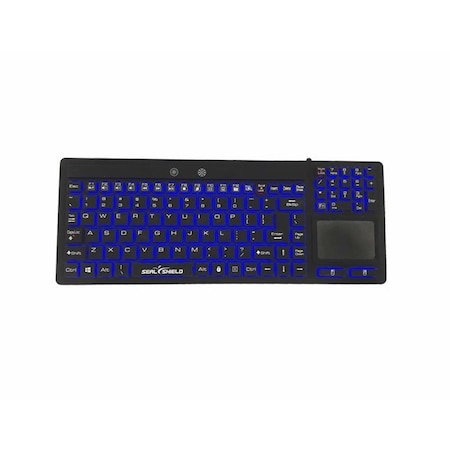 Sealshield Seal Silk Glow' Waterproof Silicone Keyboard-Backlit S108PG
